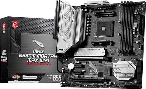Mainboard MSI MAG B550M MORTAR MAX WIFI (AM4, 4 x DDR4, HDMI, Displayport, M.2 PCIe 4.0, WiFi 6E, m-ATX)