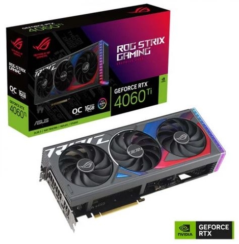 VGA Asus ROG Strix GeForce RTX 4060Ti OC 16GB GDDR6