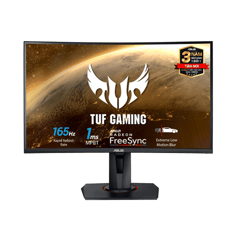 Màn hình Asus TUF GAMING VG27VQ Cong Full HD (1920x1080), 165Hz, FreeSync ™, 1ms (MPRT)