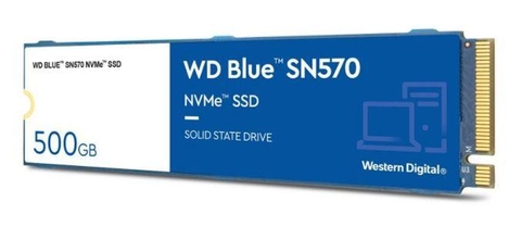 SSD WD Blue SN570 500GB NVMe PCIe Gen3x4 (WDS500G3B0C)