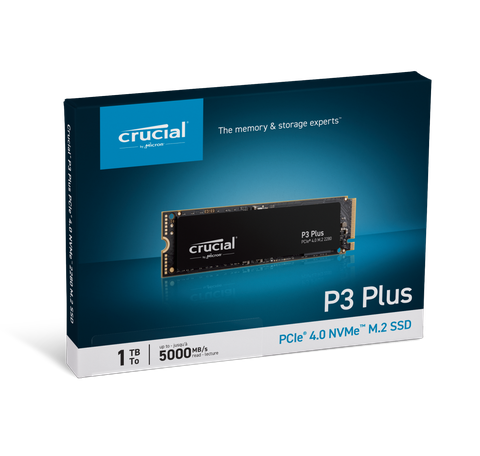 SSD Crucial P3 1TB Plus PCIe 3.0 3D NAND (1000GB)