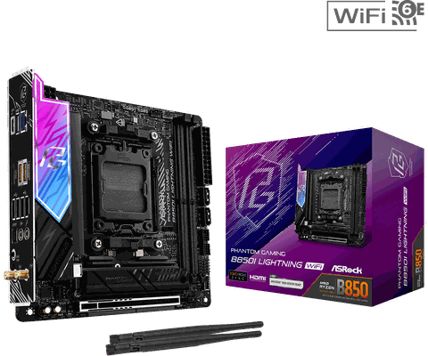 Mainboard Asrock Phantom Gaming B850I Lightning WiFi (AMD) - (DDR5)