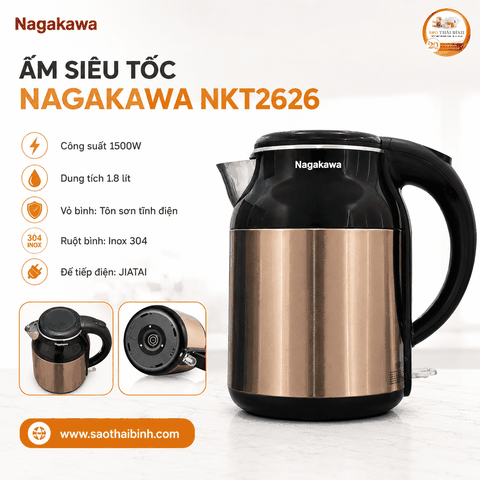 Ấm siêu tốc NKT2626 1.8L công suất 1500W