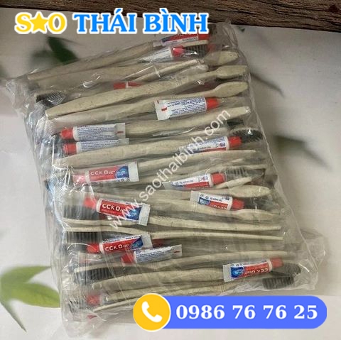 Bàn chải đánh răng khách sạn thân thiện cán dẹt