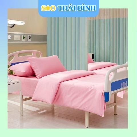 Bộ chăn Cotton T200 TRẮNG/MÀU cho phòng bệnh viện - Giá Tốt Nhất