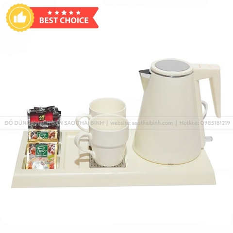 Bộ khay ấm đun siêu tốc G-H1206 Ivory