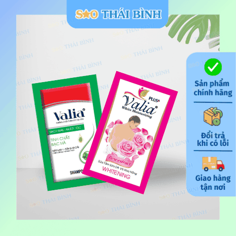 Dầu gội/Sữa tắm gói Valia dùng cho khách sạn, nhà nghỉ - Giá siêu rẻ