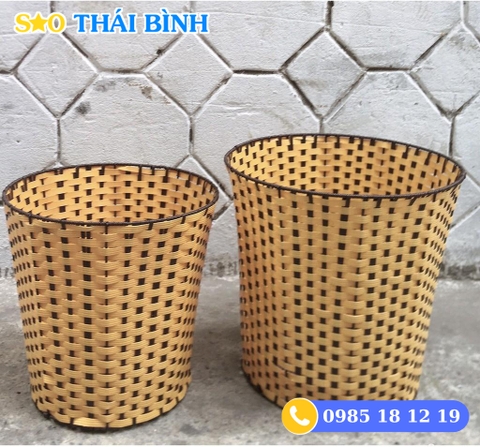 Sọt rác nhựa giả mây chất lượng cao