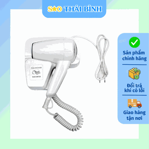 Máy sấy tóc GẮN TƯỜNG cao cấp dùng cho khách sạn - 1000W