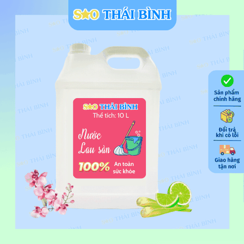 NƯỚC LAU SÀN can 10L - Chuyên dụng nhà hàng, khách sạn, công nghiệp