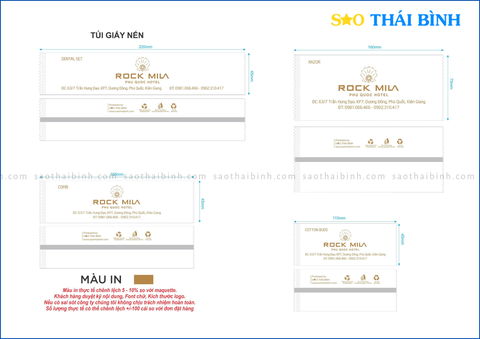 Dự án đồ dùng Amenities Rock Mila Hotel - Kiên Giang