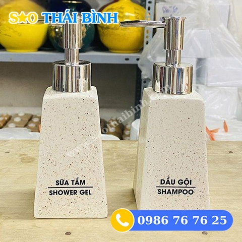 Bình đựng sữa tắm gốm sứ 13