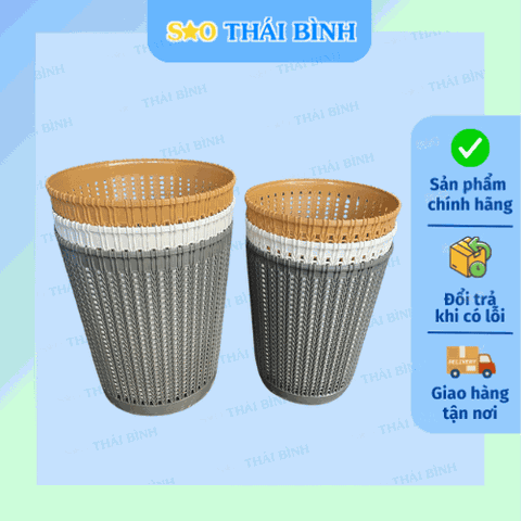 Sọt rác NHỰA TRÒN dùng cho văn phòng, khách sạn - Giá Tốt