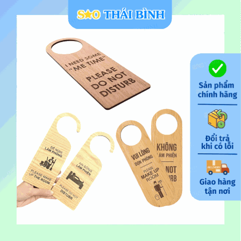 Thẻ không làm phiền GỖ treo cửa phòng - Giá Tốt Nhất