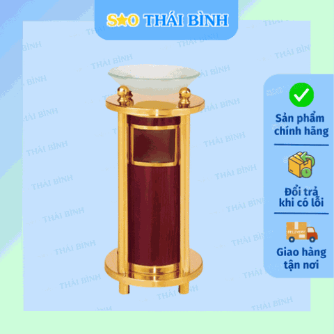 Thùng rác HOA CƯƠNG + ĐĨA SỨ đại sảnh cao cấp - Giá Tốt Nhất