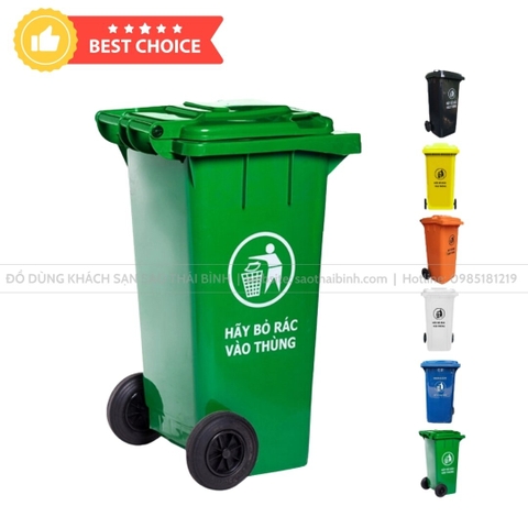 Thùng rác công nghiệp loại 120L - Hàng chất lượng cao