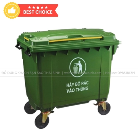 Thùng rác công nghiệp loại 660L - Hàng chất lượng cao