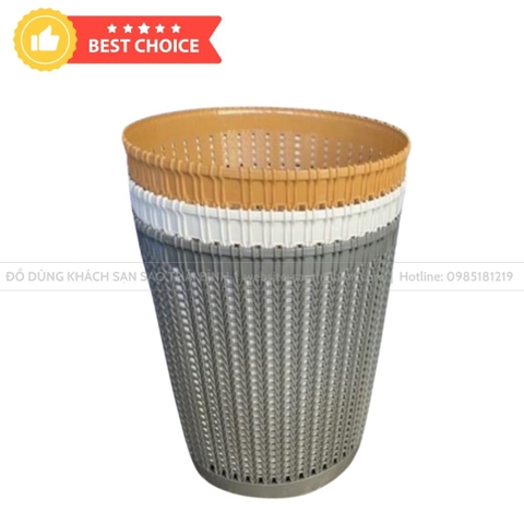 Sọt rác NHỰA TRÒN dùng cho văn phòng, khách sạn - Giá Tốt