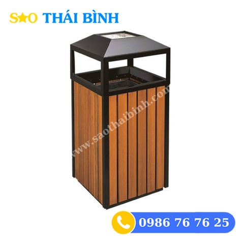 THÙNG RÁC VUÔNG LÕI THÉP NGOÀI TRỜI SANG TRỌNG BHW-36