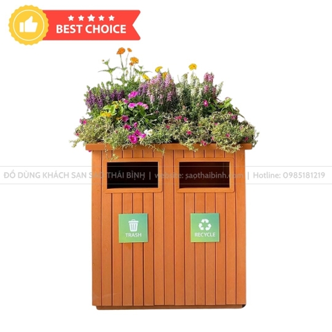 Thùng rác ngoài trời thùng rác bồn hoa GPX-100