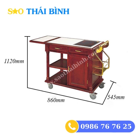 Xe đẩy phục vụ bếp Nhà hàng (Mẫu 1)