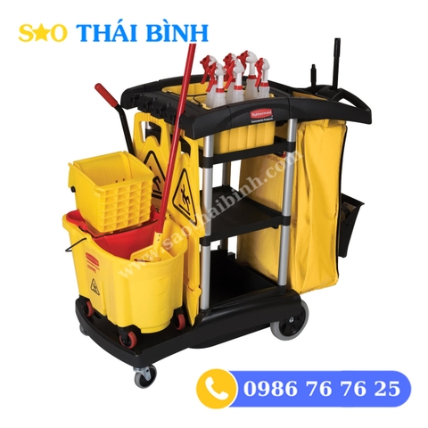 Xe đẩy dọn vệ sinh (mẫu 2)