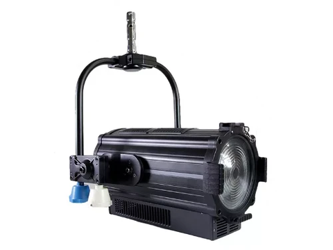 Đèn LED Fresnel hai màu 200W vận hành bằng cần đèn, chiếu sáng liên tục.