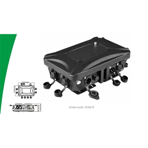Bộ chia cách ly IP DMX 8 chống nước