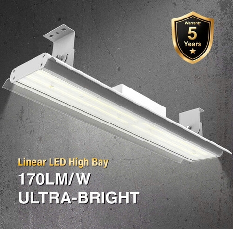 Đèn chiếu sáng nhà kho công nghiệp hiệu suất cao 170lm/W, công suất 150W/240W/320W, chất liệu nhôm, đạt chuẩn IP54, đạt chứng nhận CE RoHS