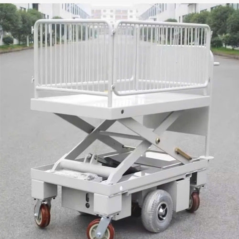 Xe đẩy điện trung tâm HG-109B có thang nâng điện và hàng rào dây (xe đẩy)