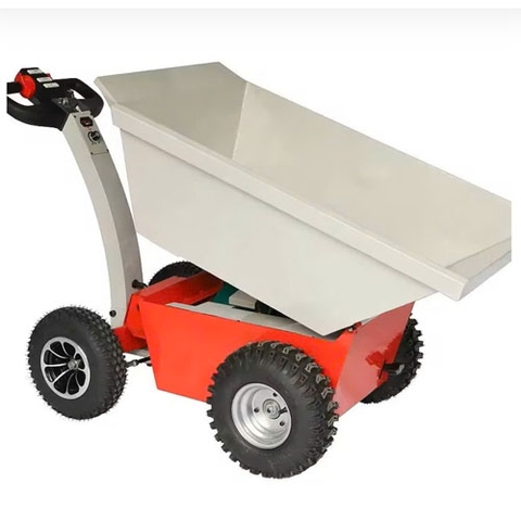 Xe đẩy điện đổ rác cho công việc làm vườn hoặc vận chuyển vật liệu