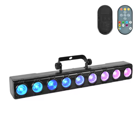 Đèn Beam Mini LCC LIGHTING 9*3W 3 trong 1 điều khiển DMX512 LCC-PAR220, đạt chuẩn IP33, thiết bị DJ cho club, giá xuất xưởng