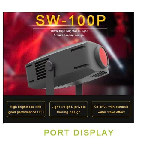 Máy chiếu ánh sáng ban đêm 7 màu Rgbw Led Ocean Wave với đánh giá hiệu ứng nước di chuyển LCC-SW100P