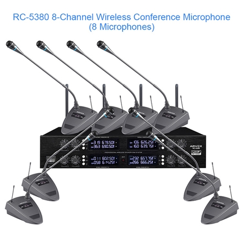 Micro hội nghị không dây 2/4/8 kênh RC-5320/RC-5340/RC-5380