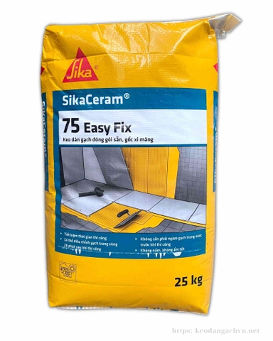SikaCeram 75 Easy Fix - Keo dán gạch mác 100