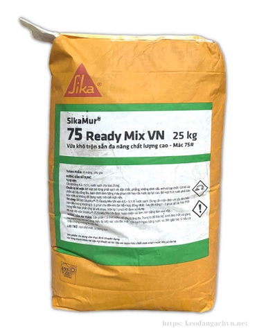 vữa khô trộn sẵn sikamur redmyx 75