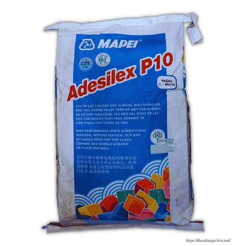 Adesilex P10: Keo dán gạch màu trắng cho gạch mosaic thủy tinh