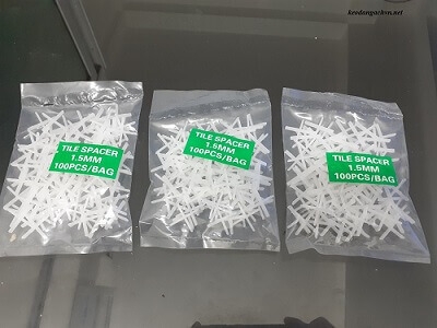 Ke dấu cộng: Ke nhựa thi công ốp lát chuẩn kích cỡ mạch