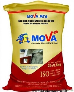 Mova MTA W - Keo dán gạch, đá cao cấp màu trắng