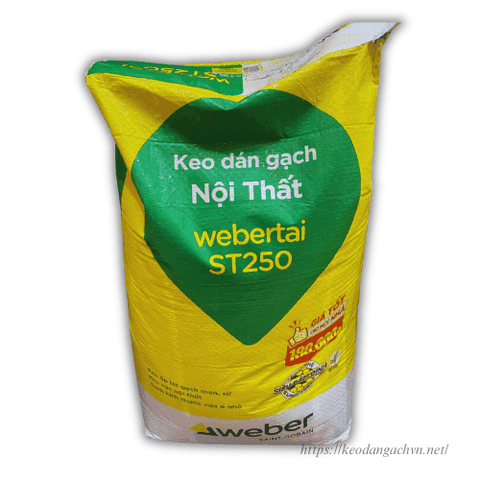 WeberTai ST250: Keo dán gạch gốc xi măng chuyên dùng cho gạch vừa và nhỏ