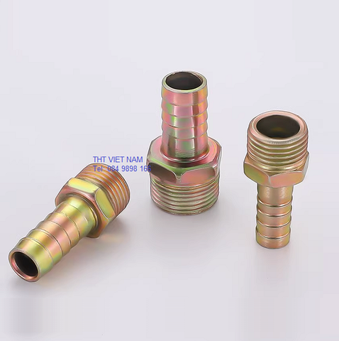 Nối đuôi chuột ren ngoài bằng sắt PT3/8-d12