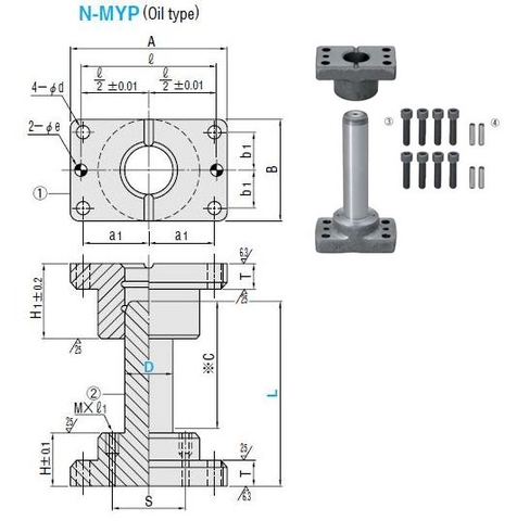 Bộ dẫn hướng không bi MYP