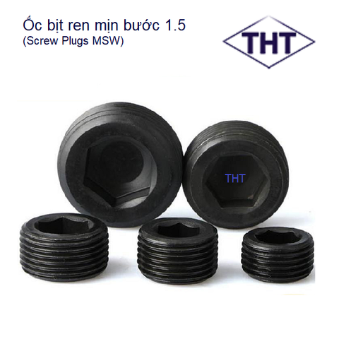 Ốc bịt ren mịn bước 1.5mm MSW