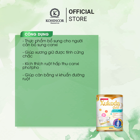 Xukoda Gold - Sữa bổ sung canxi - Thực phẩm bổ sung