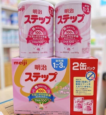 Sữa Meiji nội địa Nhật số 1, 800g dành cho trẻ từ 1-3 tuổi