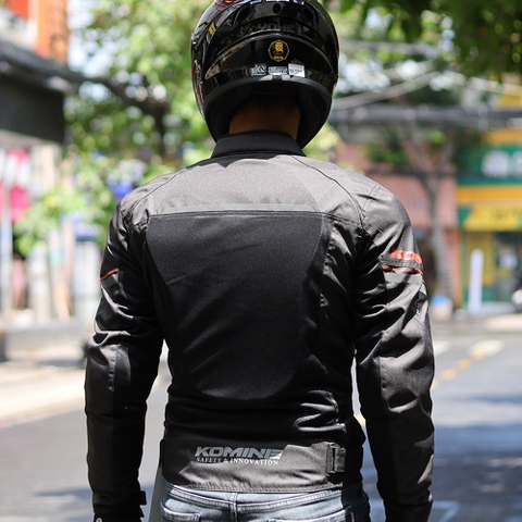 Áo Giáp Komine JK-146 Đen Đỏ Chính Hãng FREESHIP