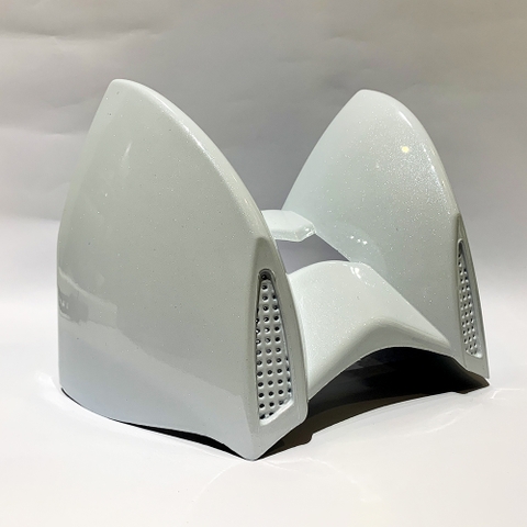 Tai Mèo Gắn Mũ Bảo Hiểm Trắng Camay FREESHIP