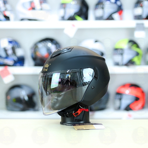 Mũ 3/4 Royal M789 Đen nhám 2 Kính Nhỏ Gọn Nhẹ FREESHIP