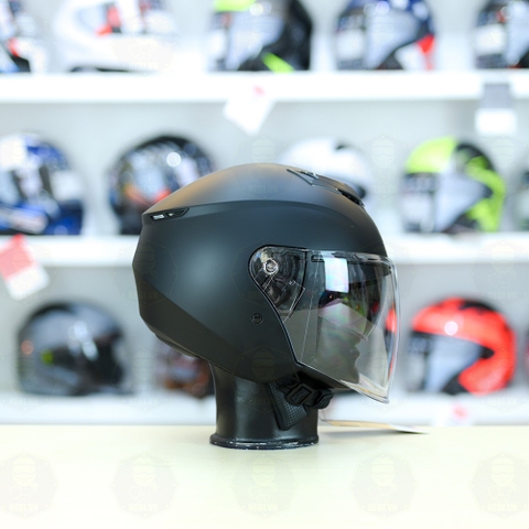 Mũ 3/4 Royal M789 Đen nhám 2 Kính Nhỏ Gọn Nhẹ FREESHIP