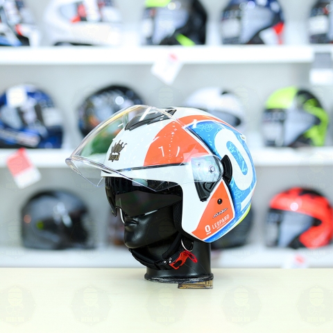 Mũ 3/4 Royal M789 LEOPARD NATURAL 2 Kính Nhỏ Gọn Nhẹ FREESHIP